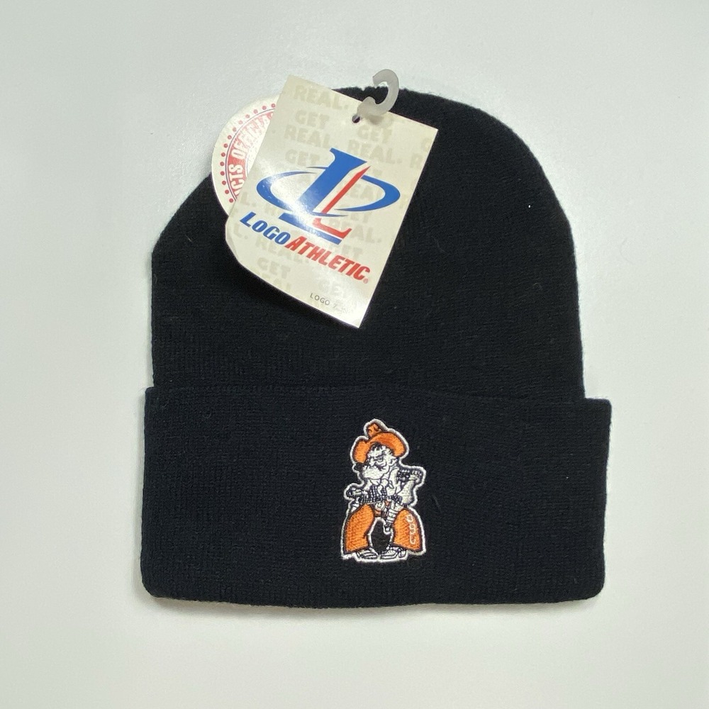 Oklahoma State OSU Cowboys Winter Beanie Sports Hat Ski One Size Cuffed 90s